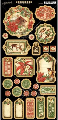 Graphic 45 - Winter Wonderland Chipboard Die-Cuts