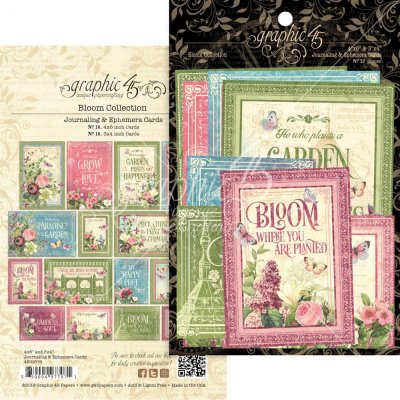 Graphic 45 - Bloom Ephemera Cards (32 pack)