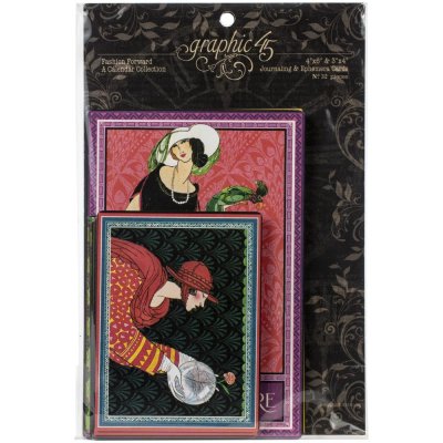 Graphic 45 Fashion Forward Ephemera Cards (32 sheets)