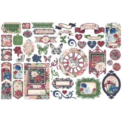 Graphic 45 Cardstock Die-Cut Assortment - Blossom