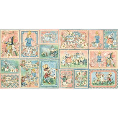 Graphic 45 Journaling Cards - Alice's Tea Party (32 pack)