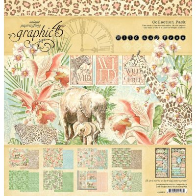 Graphic 45 12"x12" Collection Pack - Wild & Free (17 sheets)