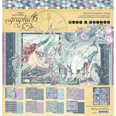 Graphic 45 Collection Pack 12"x12" - Make A Splash (17 sheets)