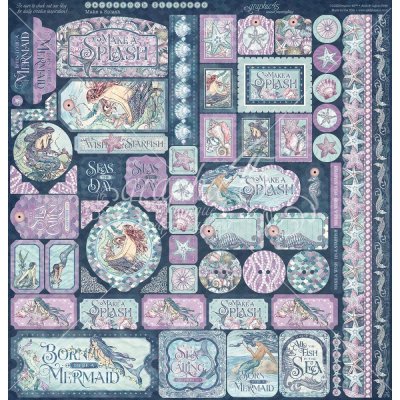 Graphic 45 Collection Pack 12"x12" - Make A Splash (17 sheets)