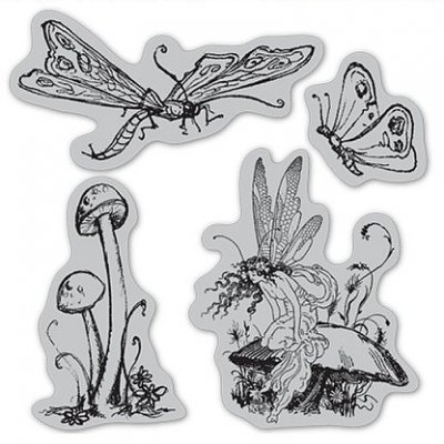 Graphic 45 - Once Upon A Springtime Cling Stamp Set 3