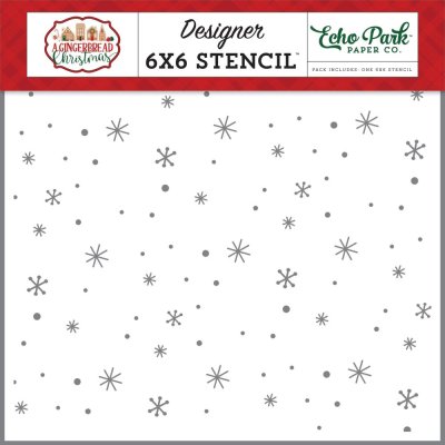 Echo Park 6"x6" Stencil - Oh What Fun