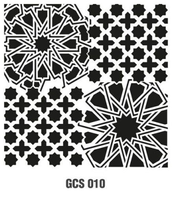 Cadence Large 45x45cm Mask Stencil - Grunge Ornament #10