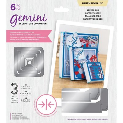 Crafters Companion Gemini Double-Sided Dies - Square Box
