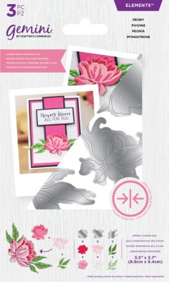 Crafters Companion Gemini Double-Sided Elements Dies - Peony