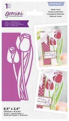 Crafters Companion Edgeables Dies - Gemini Spring Tulips