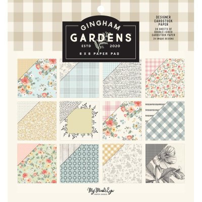 My Mind's Eye 6"x6" Paper Pad - Gingham Gardens (24 sheets)