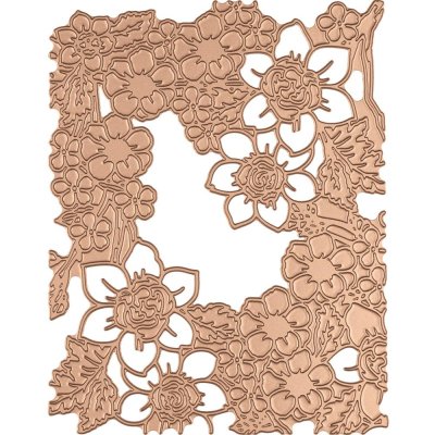 Spellbinders Glimmer Hot Foil Plate - Flower Pattern