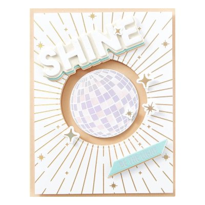 Spellbinders Glimmer Hot Foil Plate & Die Set - Sparkle Background