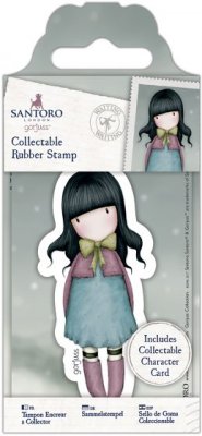 Gorjuss Mini Collectable Rubber Stamp - No. 52 Waiting