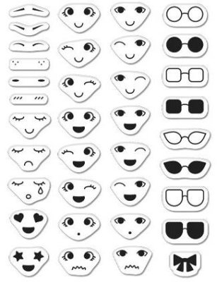 Hero Arts 3"x4" Clear Stamps - Hero Lifestyle Faces