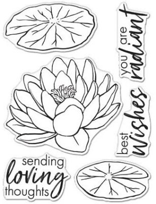 Hero Arts 3"x4" Clear Stamps - Hero Florals Lotus