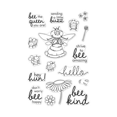 Hero Arts 4"x6" Clear Stamps - Bee The Queen