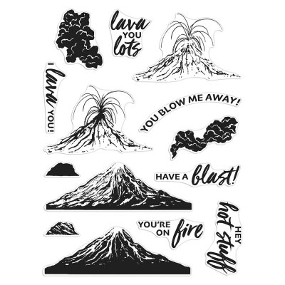 Hero Arts 6"x8" Clear Stamps - Volcano Heroscape