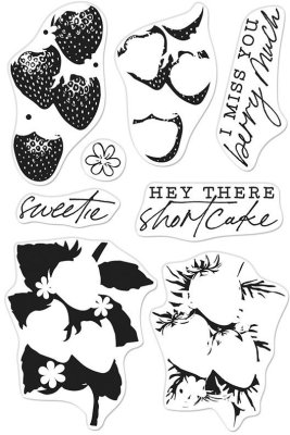 Hero Arts 4"x6" Color Layering Clear Stamps - Strawberries