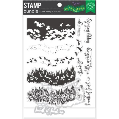 Hero Arts Clear Stamp & Die Combo - Breath Of Spring HeroScape