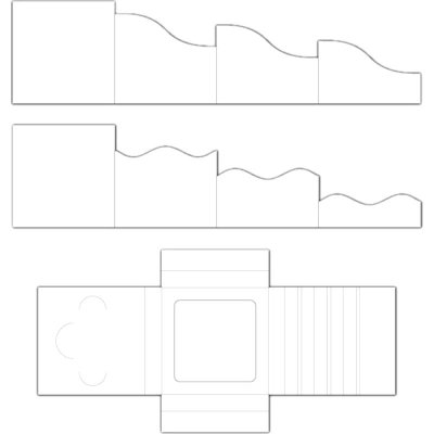 Heartfelt Creations Foldout Card 6”x6” White