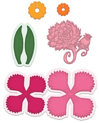 Heartfelt Creations Cut & Emboss Dies - Large Camelia Carnation