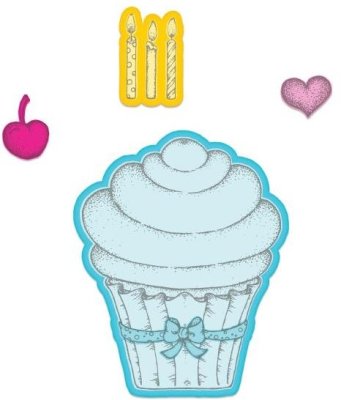 Heartfelt Creations Cut & Emboss Dies - Sugarspun Cupcake (6 dies)