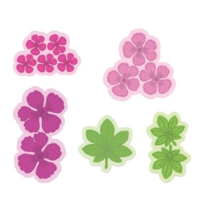 Heartfelt Creations Cut & Emboss Dies - Hollyhock Petals & Leaves