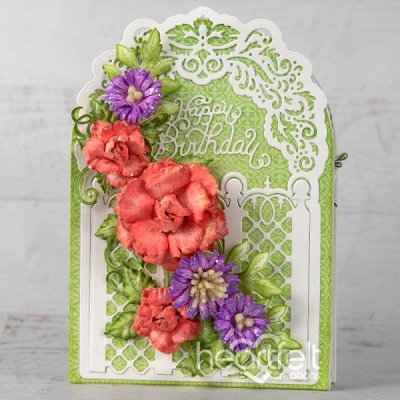 Heartfelt Creations Cut & Emboss Dies - Lattice Flourish Gateway
