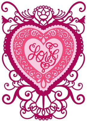 Heartfelt Creations Decorative Heart Set