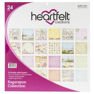 Heartfelt Creations 12"x12" Double-Sided Paper Pad - Sugarspun (24 sheets)