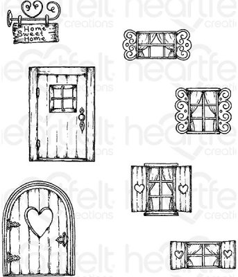 Heartfelt Creations - Wildwood Cottage Pre-Cut Cling Mounted Stamp Set
