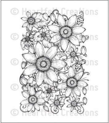 Heartfelt Creations - Classic Sunflower Pre-Cut Cling Mounted Stamp
