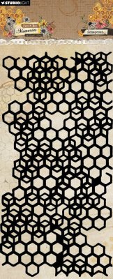 Studio Light Mask Stencil - Sweet Bee Memories Honeycomb