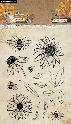 Studio Light Clear Stamps - Sweet Bee Memories Floral Bits