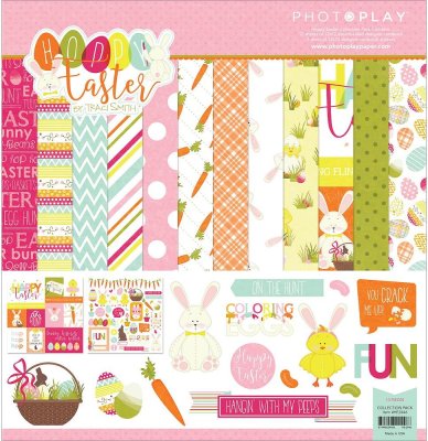 Photo Play 12"x12" Collection Pack - Hoppy Easter (13 sheets)