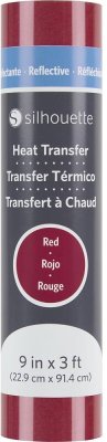 Silhouette Reflective Heat Transfer - Red (9"x36”)