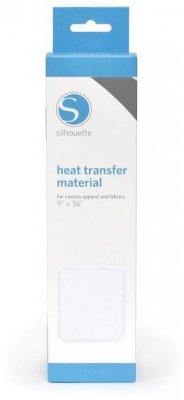 Silhouette Flocked Heat Transfer Material - White