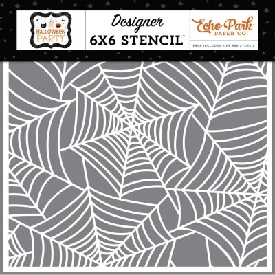 Echo Park 6"x6" Stencil - Spinning Spiderweb