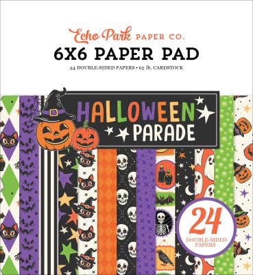 Echo Park 6”x6” Paper Pad - Halloween Parade (24 sheets)