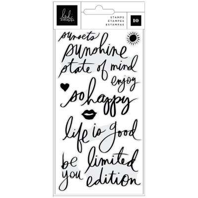 Heidi Swapp Sun Chaser Clear Stamps - Phrases