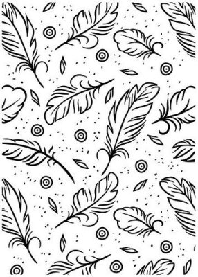 Nellie's Choice Embossing Folder - Feathers