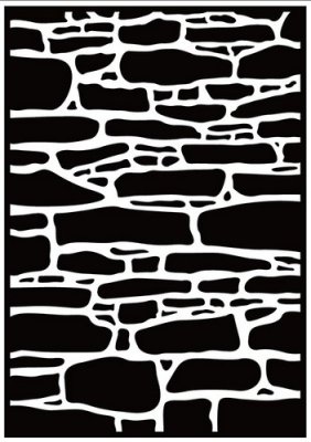Nellie's Choice Embossing Folder - Stone Wall