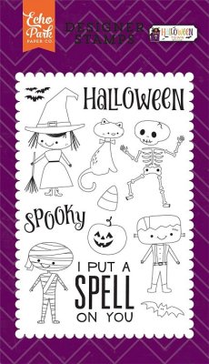 Echo Park Clear Stamp Set - Halloween Costumes