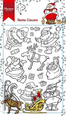 Marianne Design Clear Stamp Set - Hettys Santa Clauses