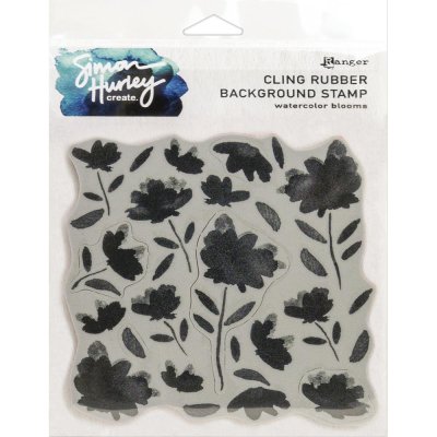 Simon Hurley Create Cling Stamps - Watercolor Blooms