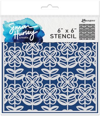 Simon Hurley Create 6”x6” Stencils - Flower Power