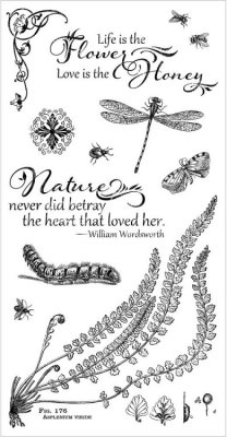 Graphic 45 Cling Stamp Set - Life Is The Flower Love Is The Honey