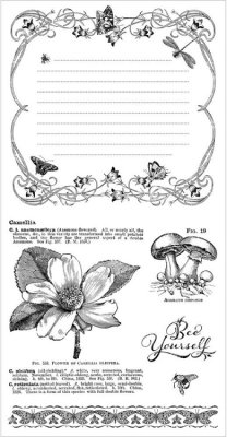Graphic 45 Cling Stamp Set - Bee Yourself