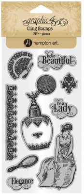 Graphic 45 Cling Stamp Set - Portrait Of A Lady #2